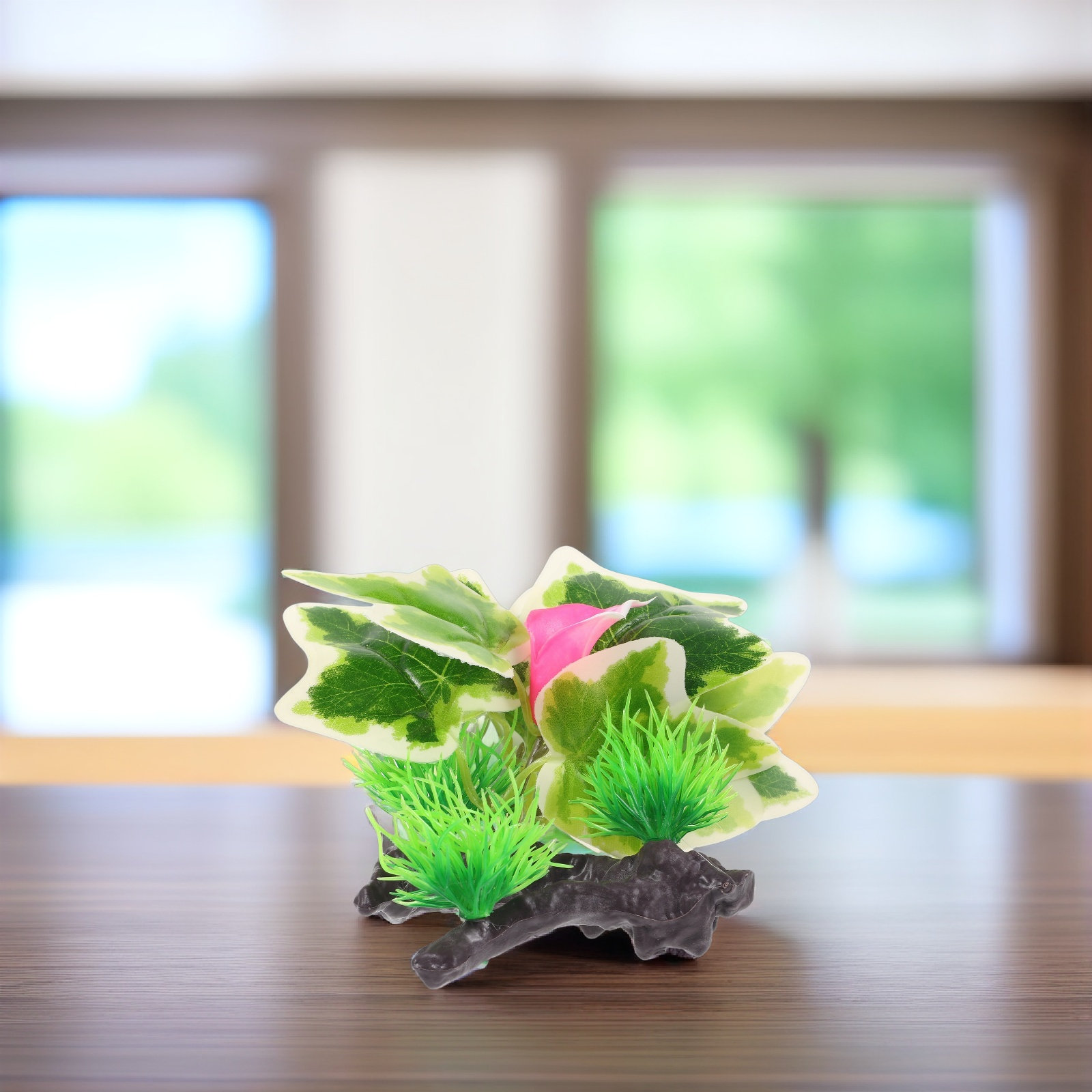Non Planted Aquarium Fish - Realistic Pink Fake Aquarium Plants for