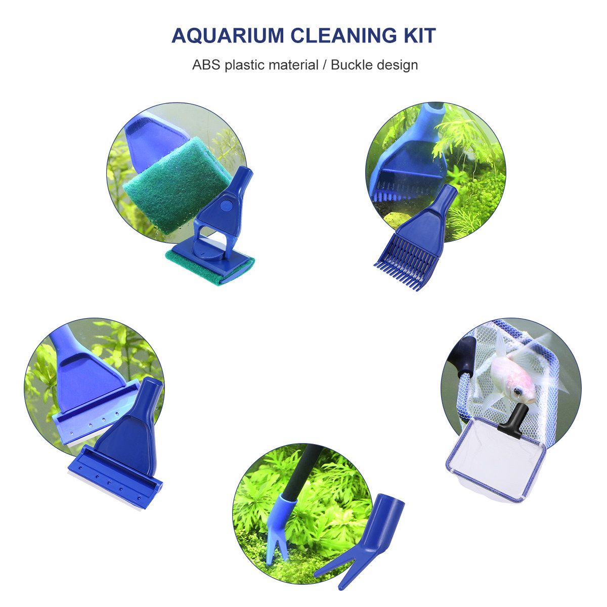 5 in 1 Fish Tank Cleaning Kit  - огляд і ціна Planted Aquarium Cleaning Kit