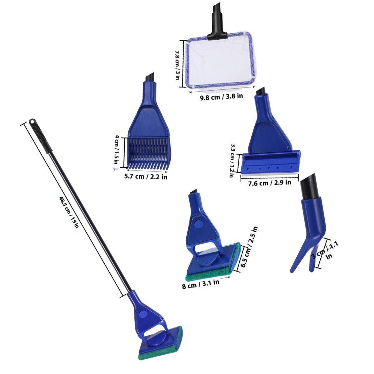 5 in 1 Fish Tank Cleaning Kit  - огляд і ціна Planted Aquarium Cleaning Kit