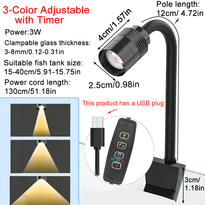 USB 3W South American Aquarium - огляд і ціна Aquarium Planted Tank Light