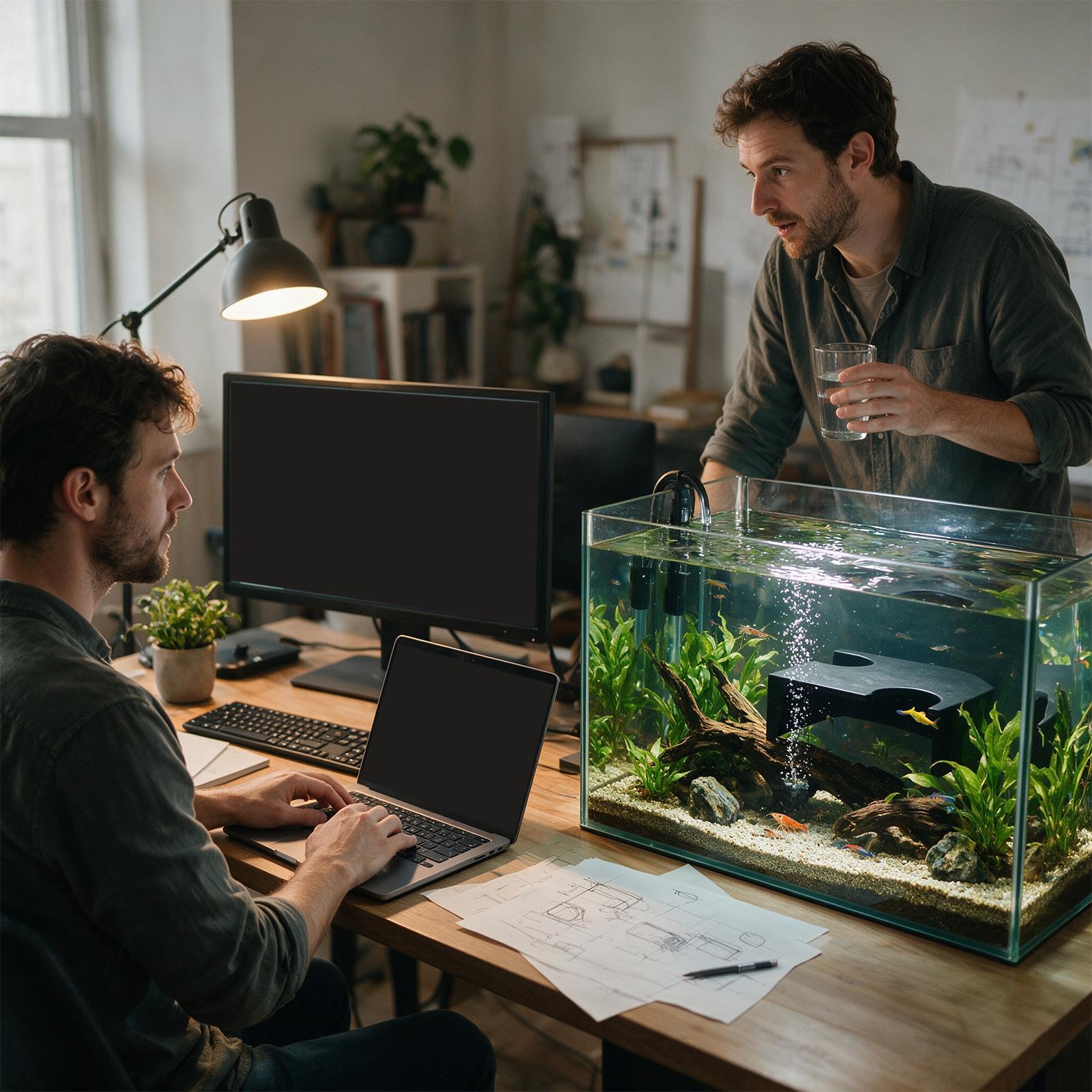 Aquarium Cave Corner Small Dou - огляд і ціна Non Planted Aquarium Fish