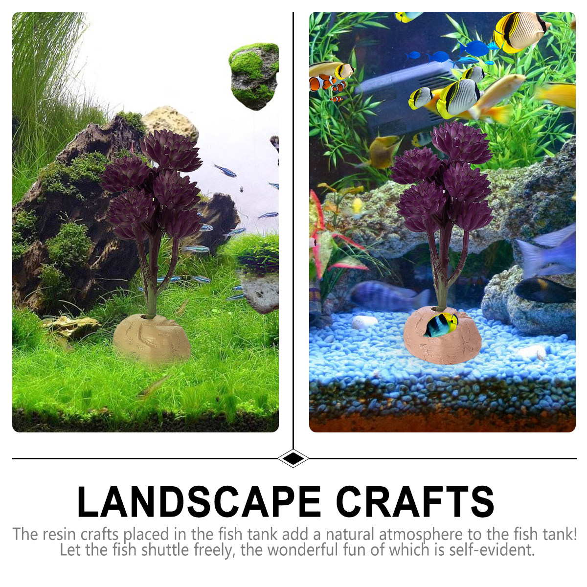 7-Head Lotus Simulated Aquatic - огляд і ціна Non Planted Aquarium Fish