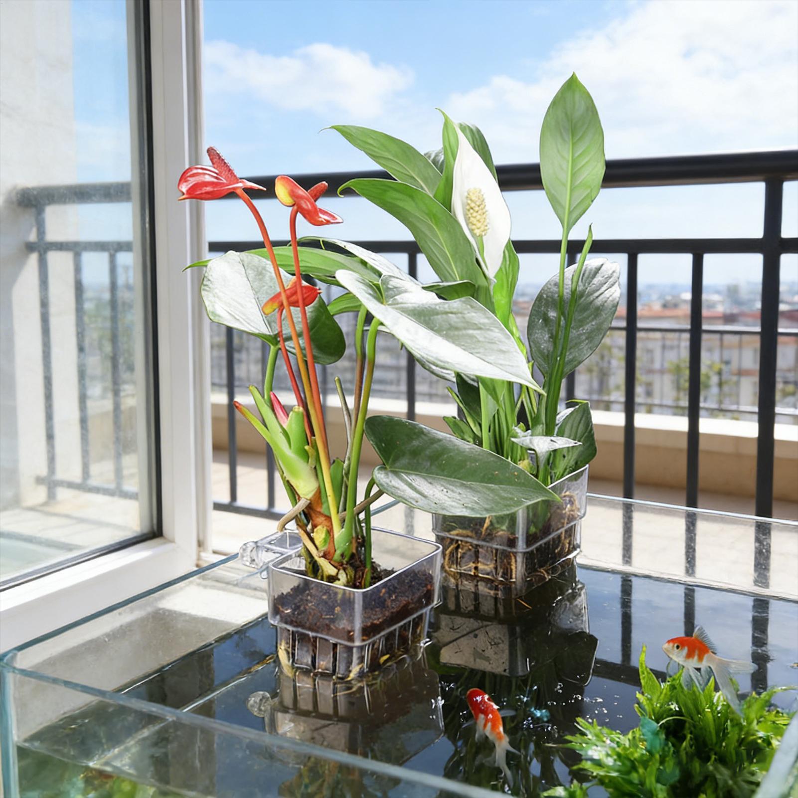 Aquarium Plant Basket Transpar - огляд і ціна Aquarium Plant Growth
