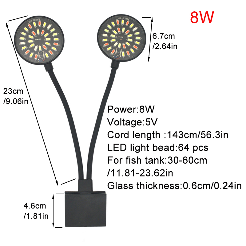 USB Aquarium LED Light Fish Ta - огляд і ціна Aquarium Planted Tank Light