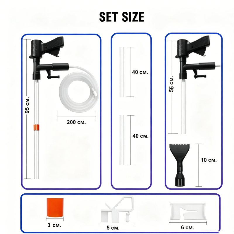 Aquarium Fish Tank Water Chang - огляд і ціна Planted Aquarium Kit
