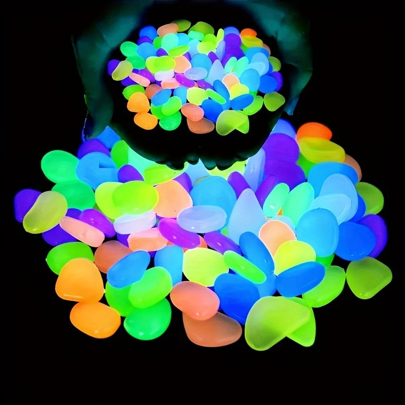 50-200pcs Glow in The Dark Peb - огляд і ціна Aquarium Plant Growth