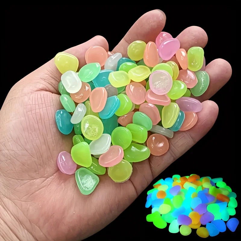 50-200pcs Glow in The Dark Peb - огляд і ціна Aquarium Plant Growth