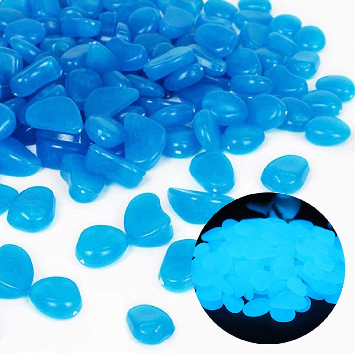 Fish Tank Rocks Glow Blue Pebb - огляд і ціна Aquarium Plant Growth