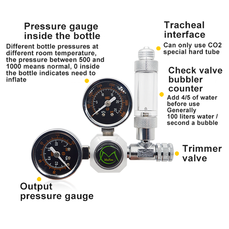 Aquarium CO2 Regulator Magneti - огляд і ціна Planted Aquarium Kit